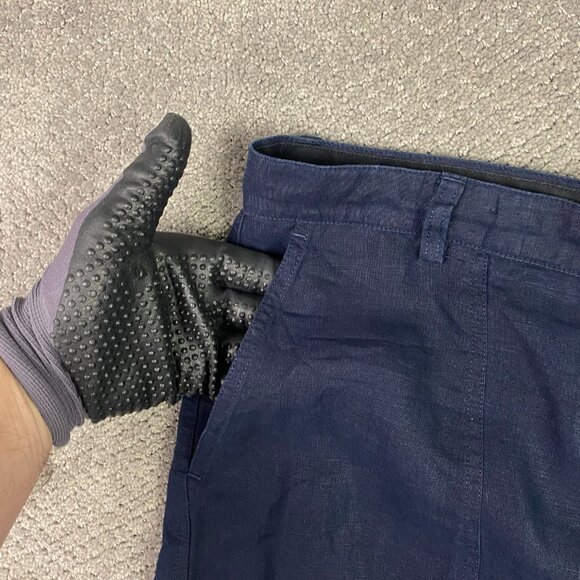 Brooks Brothers Irish Linen Shorts Men's 33 Blue 100% Linen - Picture 3 of 10